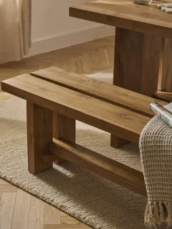 Banco de madera de teca Hugo, tamaños diferentes