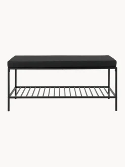 Banco de metal con cojín Noel