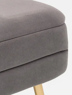 Banco de terciopelo con espacio de almacenamiento Pavlina