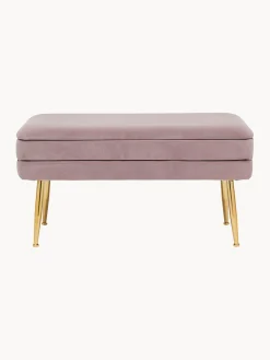 Banco de terciopelo con espacio de almacenamiento Pavlina