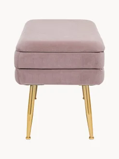 Banco de terciopelo con espacio de almacenamiento Pavlina