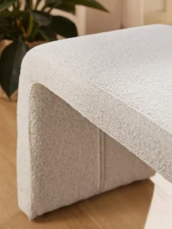 Banco en tejido bouclé Penelope