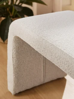 Banco en tejido bouclé Penelope