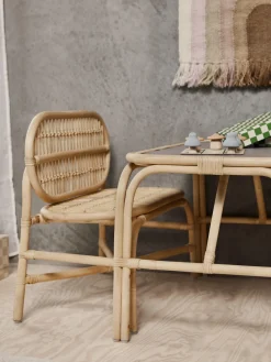 Banco infantil artesanal de ratán Nana Mini