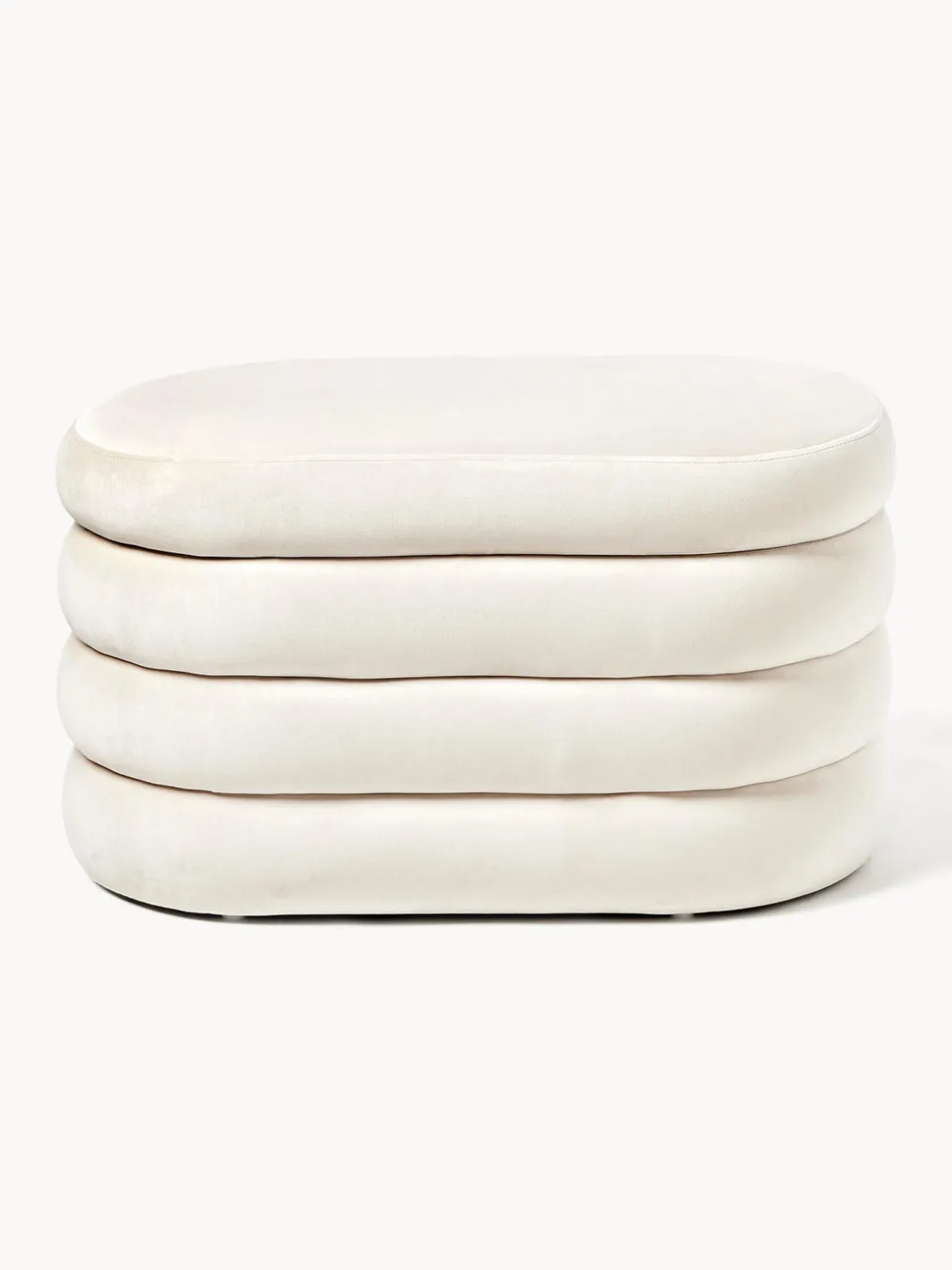 Banco pequeño tapizado en terciopelo con espacio de almacenamiento Alto