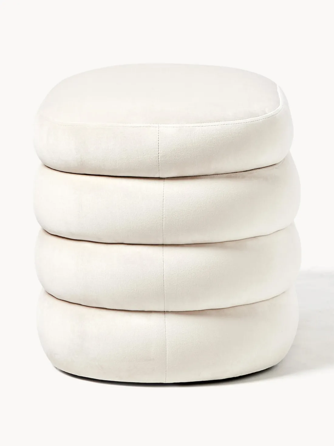 Banco pequeño tapizado en terciopelo con espacio de almacenamiento Alto