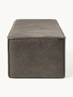 Banco tapizado en cuero reciclado Sanja