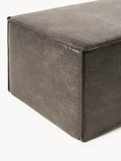 Banco tapizado en cuero reciclado Sanja