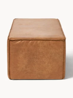 Banco tapizado en cuero reciclado Sanja