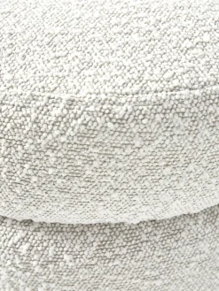 Banco tapizado en tejido bouclé Alto