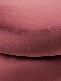 Banco tapizado en terciopelo con espacio de almacenaje Alto