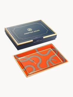 Bandeja decorativa con detalle de oro Eden