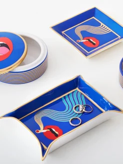 Bandeja decorativa de porcelana con oro Full Dose