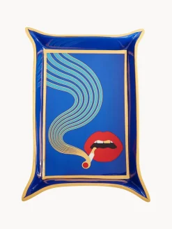 Bandeja decorativa de porcelana con oro Full Dose