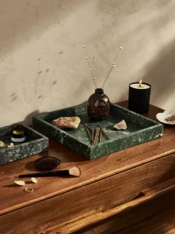 Bandeja decorativa pequeña de mármol Venice