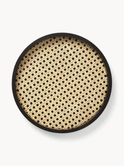 Bandeja redonda con tejido vienés Carina