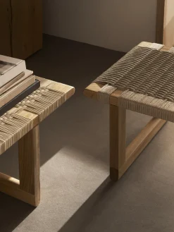 Bando con asiento tejido a mano BH0489