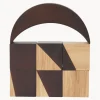 Bloques de construcción de madera de caucho Phase