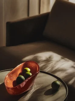 Bol decorativo artesanal de vidrio Ashley