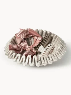 Bol decorativo artesanal de mármol Santorini, Ø 31 cm