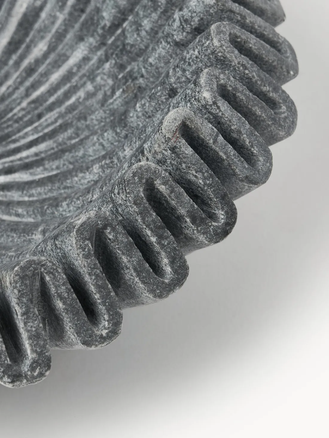 Bol decorativo artesanal de mármol Santorini, Ø 31 cm