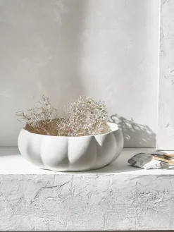 Bol decorativo de gres grande Valerian