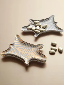 Bol decorativo de porcelana Zebra