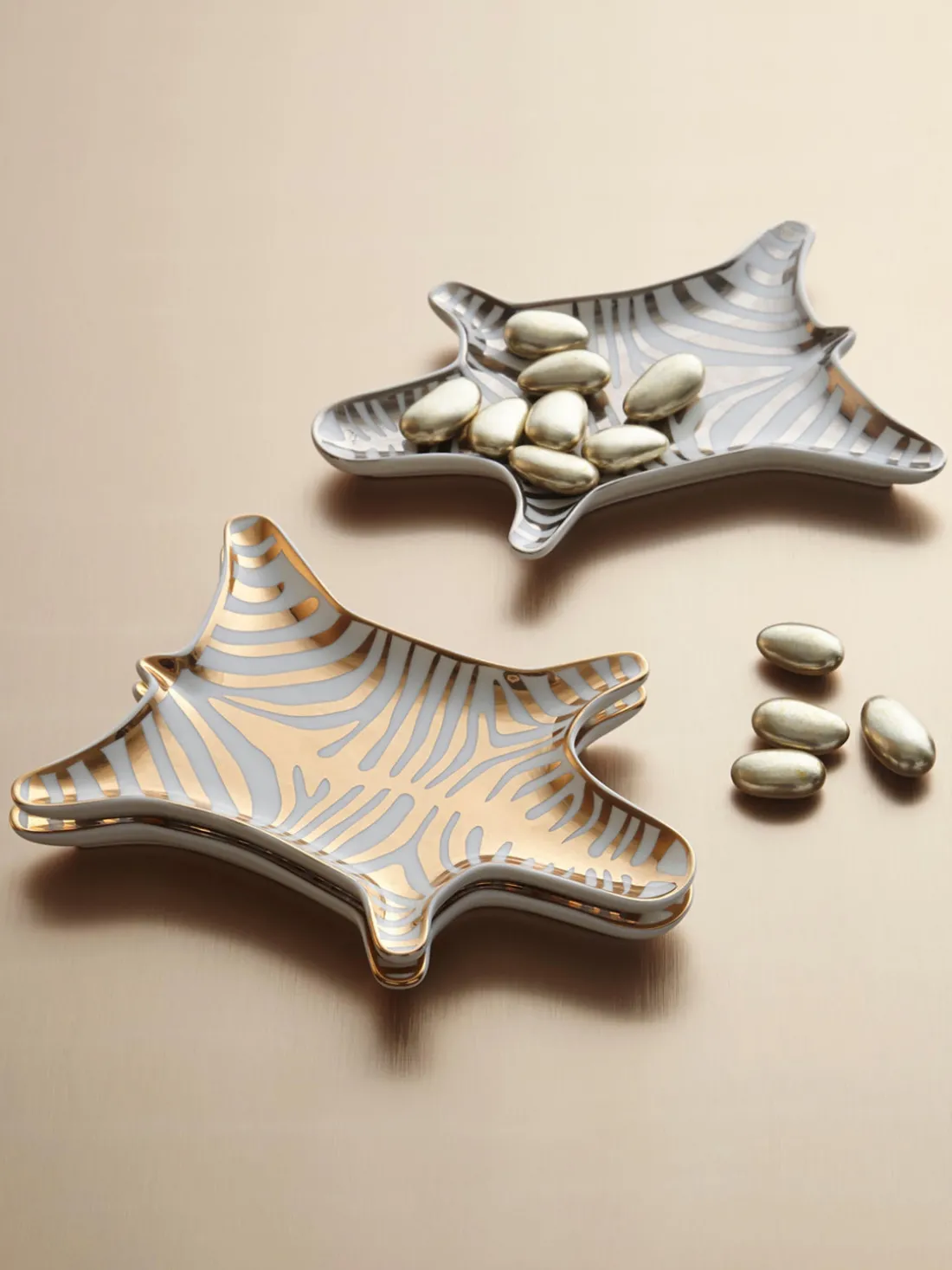 Bol decorativo de porcelana Zebra