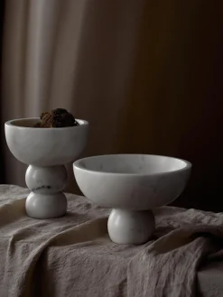 Bol decorativo pequeño de mármol Levi