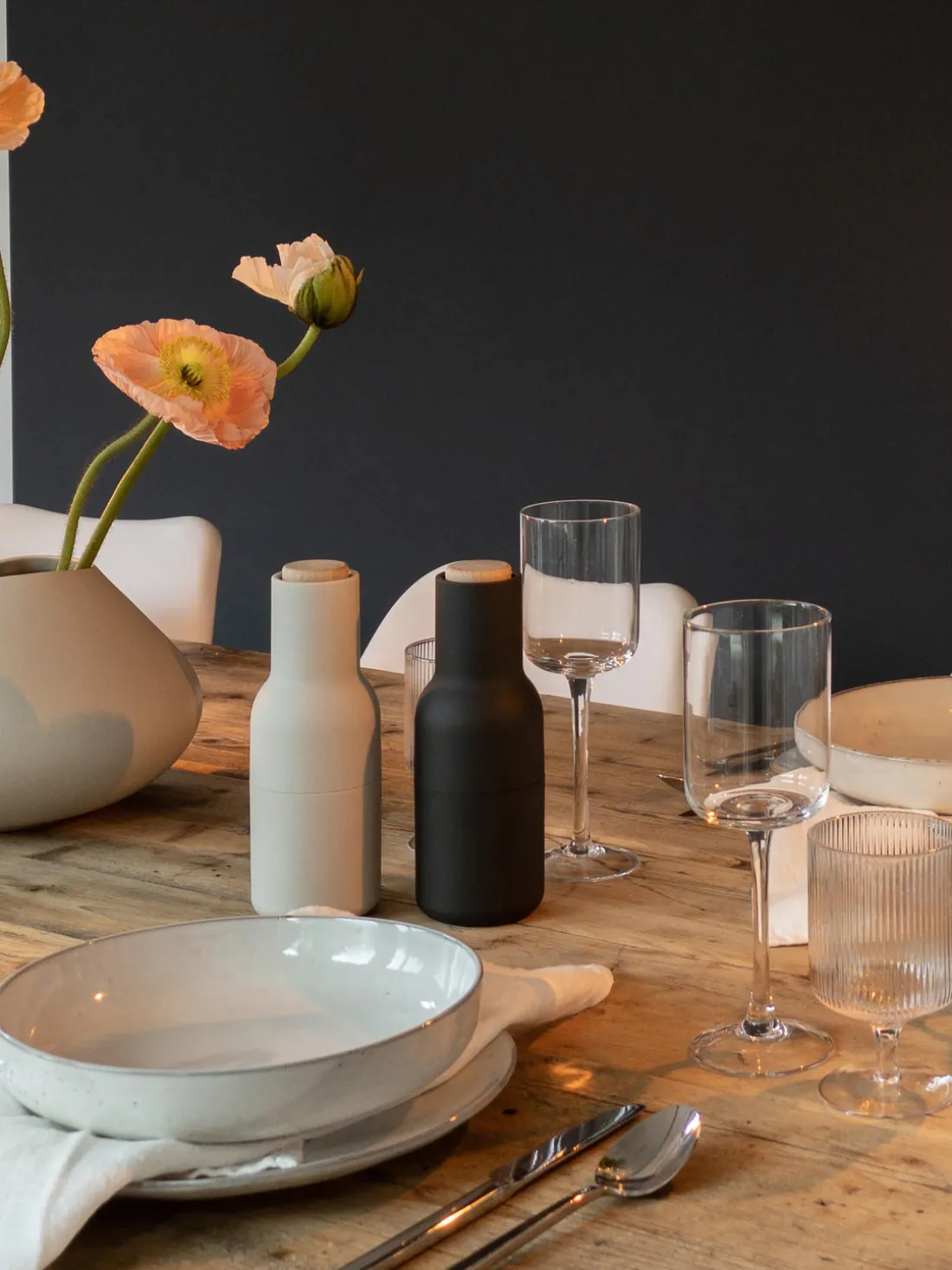 Boles artesanales Nordic Sand, Ø 22 cm, 4 uds.