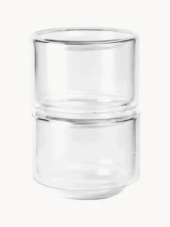 Botes de vidrio soplados Sylvia, 4 uds.