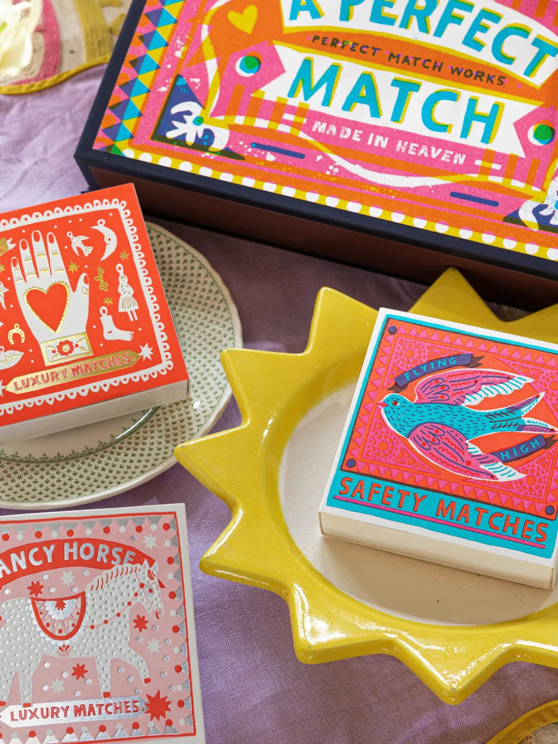 Caja de cerillas de diseño Flying High