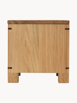 Caja para ajos de madera de roble Bon