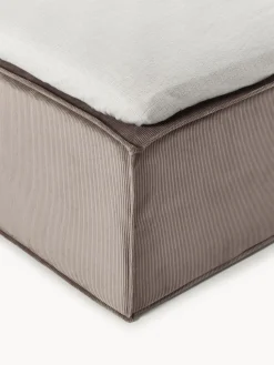 Cama continental de pana Lennon