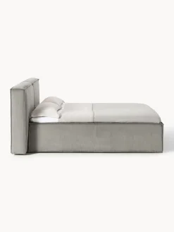 Cama continental de pana Lennon