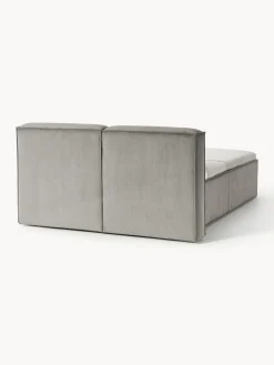 Cama continental de pana Lennon