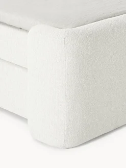 Cama continental en tejido bouclé Perla