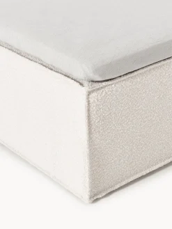 Cama continental en tejido bouclé Lennon