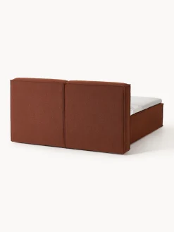 Cama continental en tejido bouclé Lennon