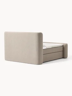 Cama continental en tejido bouclé Perla