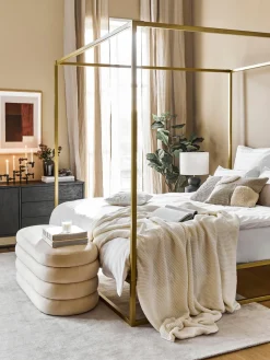 Cama de metal con dosel Belle