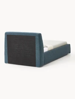 Cama individual en tejido bouclé Cloud