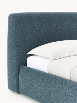 Cama individual en tejido bouclé Cloud