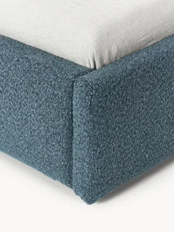 Cama individual en tejido bouclé Cloud