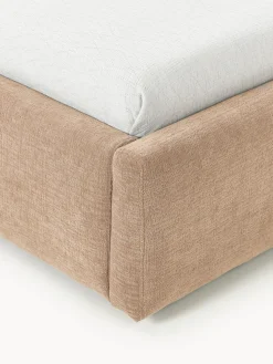 Cama individual tapizada con espacio de almacenamiento Cloud