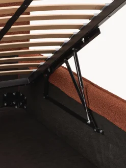 Cama individual tapizada en tejido bouclé con espacio de almacenamiento Dream