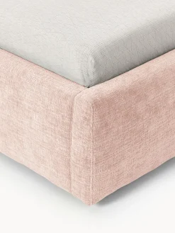 Cama individual tapizada con espacio de almacenamiento Cloud