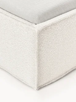 Cama individual tapizada en tejido bouclé Dream