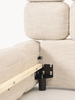 Cama individual tapizada en borreguillo bouclé Tayla