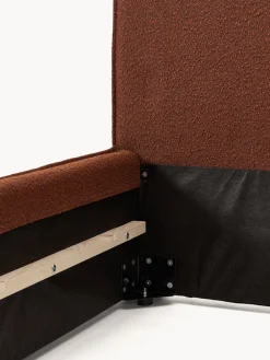 Cama individual tapizada en tejido bouclé Dream